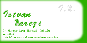 istvan marczi business card